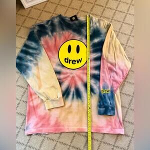 Drew long sleeve tie dye crew neck T-shirt XL